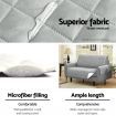 Artiss Sofa Cover Quilted Couch Covers Protector Slipcovers 3 Seater Grey