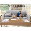 Artiss Sofa Cover Quilted Couch Covers Protector Slipcovers 3 Seater Grey