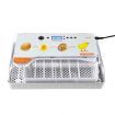 20 Egg Incubator Fully Automatic Hatching Turning Candler Machine for Chicken Quail Duck Poultry Bird Digital Turner Hatcher LED Light