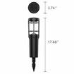 Solar Pathway Lights, 2 Pack Outdoor Solar Lights Warm White Solar Landscape Lights, IP65 Waterproof for Pathway Walkway
