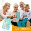 4 Pcs Chore Chart Checklist Board Do List Plastic DIY Routine Chart My Chores Kids Checklist with 10 Card Paper Daily Checklist for Home Travel Planning