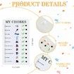 4 Pcs Chore Chart Checklist Board Do List Plastic DIY Routine Chart My Chores Kids Checklist with 10 Card Paper Daily Checklist for Home Travel Planning