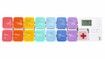 Weekly Pill Organizer, Automatic Pill Dispenser Elderly, 7 Day Pill Box with 4 Alarm Reminder, Detachable and Portable Travel Pill Dispenser