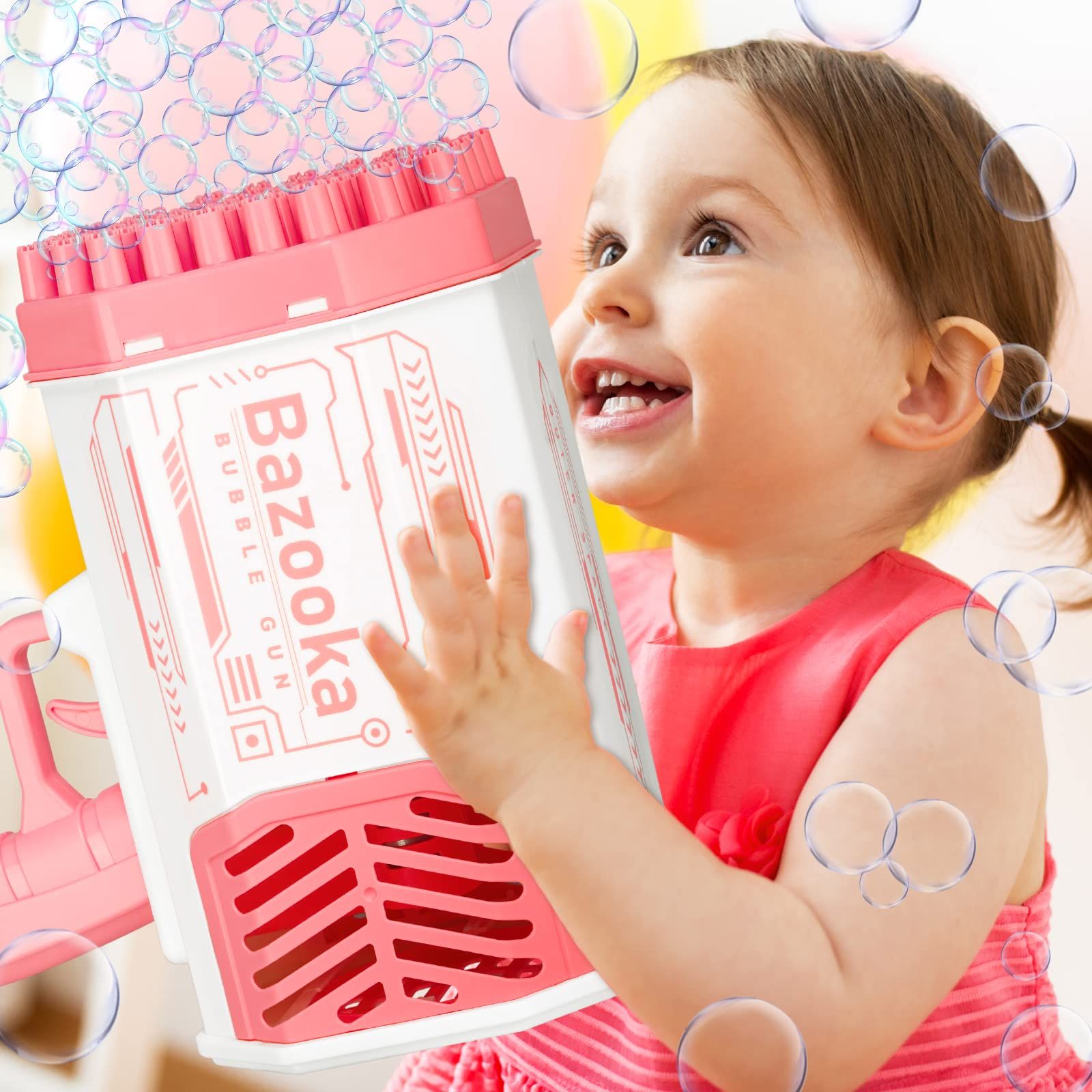 Original Patented 69 Holes Bazooka Bubble GunRocket Boom Bubble Blower