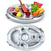 Pool Drink PVC Holder Floats Inflatable Floating 8 holes Tray for Food and Drinks Beer Wine Fun Drink