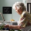 Large Digital Day Clock 8 Alarms Non-Abbreviated Day Month Vision Impaired Seniors White 8-inch 3-interface Display