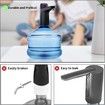 Water Dispenser,Portable Water Bottle Pump for Universal 3,4,5 Gallon with USB Electric Charging and Automatic Off Switch (Black)