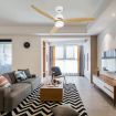 Wood Ceiling Fan Light Cooling With Remote Control LED Quiet Bedroom Living Room Modern 3 Blades 5 Speed Reverse Motor 3 Timers 52 Inch Nature Colour