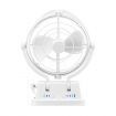 12V 24V Caravan Fan Camping Trailer RV Camper Boat Gimbal Design 360 Degree Campervan Motorhome with Remote Control White