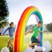 Water Sprinkler Play Toy Inflatable Pool Beach Float Game Centre Outdoor Lawn Garden Spray Squirter Large Rainbow Arch for Kids Pets 160cm Tall