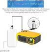 Mini Projector 320x240 Pixels 800 Lumens Portable LED Home Multimedia Video Player Built-in Speaker