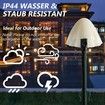 Outdoor Solar Garden Lights, 5M 12 Mini Solar Mushroom Lights for Yard Patio (Warm White)