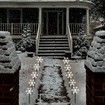 Christmas Pathway Solar Lights Decorative Garden Display LED Light 5 Pieces Warm Lights (Snowflakes)