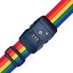 TSA Nylon Multicolour Travel Luggage Strap with 3 Dial Approved Lock and Suitcase Packing Belt