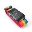 TSA Nylon Multicolour Travel Luggage Strap with 3 Dial Approved Lock and Suitcase Packing Belt