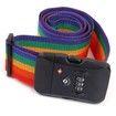 TSA Nylon Multicolour Travel Luggage Strap with 3 Dial Approved Lock and Suitcase Packing Belt