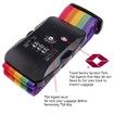 TSA Nylon Multicolour Travel Luggage Strap with 3 Dial Approved Lock and Suitcase Packing Belt