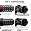 Bike Chain Lock and Combination Lock for Bikes, Motorcycle Bicycle Locks Safe Parts