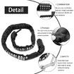 Bike Chain Lock and Combination Lock for Bikes, Motorcycle Bicycle Locks Safe Parts