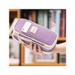 Big Capacity Pencil Case Large Pencil Pouch Stationery Pen Bag for Teen Girls (Purple)