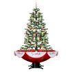 Christmas Snowing Tree Decorated Xmas Decoration Ornaments LED String Light Music Electric 190CM
