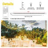 10m Christmas LED Light String Strip Rope Xmas Tree Decor Holiday Ornament Outdoor Indoor IP44 Waterproof Bio Colour