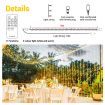 10m Christmas LED Light String Strip Rope Xmas Tree Decor Holiday Ornament Outdoor Indoor IP44 Waterproof Bio Colour