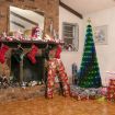 180cm Christmas Tree With RGB LED Light Xmas Spruce Artificial Holiday Decor Ornament Indoor Remote Control 18 Lighting Modes