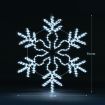 Solight Christmas LED Light Snowflake Strip Rope Xmas Decoration Holiday Ornament Outdoor Indoor IP65 80x75cm M size