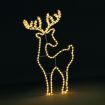 Solight Reindeer Christmas Light LED Strip Rope Xmas Holiday Ornament Outdoor Indoor IP65 88x50cm