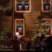 Solight LED Strip Rope Christmas Lights Santa Claus Xmas Holiday Decoration Light Outdoor Indoor IP65 100x52cm L Size