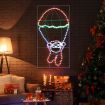Solight LED Strip Rope Christmas Lights Santa Claus Xmas Holiday Decoration Light Outdoor Indoor IP65 100x52cm L Size
