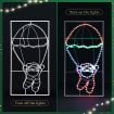 Solight LED Strip Rope Christmas Lights Santa Claus Xmas Holiday Decoration Light Outdoor Indoor IP65 100x52cm L Size