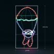 Solight LED Strip Rope Christmas Lights Santa Claus Xmas Holiday Decoration Light Outdoor Indoor IP65 100x52cm L Size