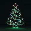 Solight Christmas Tree Light LED Strip Rope Xmas Decoration Holiday Ornament Outdoor Indoor IP65 125x88cm XL Size