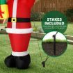 Christmas Santa Claus Decor Inflatable Decoration Xmas Light Holiday Ornament Blow Up Outdoor Indoor Garden Party Yard Built In LED 240cm