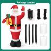 Christmas Santa Claus Decor Inflatable Decoration Xmas Light Holiday Ornament Blow Up Outdoor Indoor Garden Party Yard Built In LED 240cm