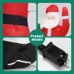 Christmas Santa Claus Decor Inflatable Decoration Xmas Light Holiday Ornament Blow Up Outdoor Indoor Garden Party Yard Built In LED 240cm