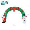 Christmas Santa Claus Snowman Arch Decor Inflatable Decoration Xmas Light Holiday Ornament Outdoor Indoor Built In LED 300 x 250cm