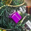 6 PCS 10 CM Assorted Color Foil Boxes Handmade Gift Boxes Tree Ornaments Christmas Tree Pendant Decoration
