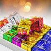 6 PCS 10 CM Assorted Color Foil Boxes Handmade Gift Boxes Tree Ornaments Christmas Tree Pendant Decoration