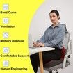 Tailbone Cushion from Conjoined Hemorrhoids, Premium Memory Foam Seat Cushion for Home, Office Chair, Car