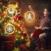 Christmas Decorative Window Light,LED 3D Hanging Lights Xmas Decor Windows Christmas Tree Decor Battery Operated String Light,Warm White (Santa Claus)