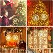 Christmas Decorative Window Light,LED 3D Hanging Lights Xmas Decor Windows Christmas Tree Decor Battery Operated String Light,Warm White (Santa Claus)