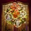 Christmas Decorative Window Light,LED 3D Hanging Lights Xmas Decor Windows Christmas Tree Decor Battery Operated String Light,Warm White (Santa Claus)