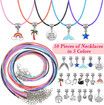 97 PCs Charm Bracelet Making Kit With Beads Jewelry Charms Bracelets for DIY Craft Jewelry Gift for Teen Girls
