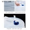 Collapsible Water Bucket Reuseable Foldable Leak Proof Portable Travel Water Bucket for Outdoor(5L)