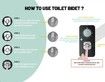 Bidet Attachment,Non-electric Cold Water Bidet Toilet Seat Attachment with Pressure Controls,Retractable Self-cleaning Dual Nozzles for Frontal & Rear Wash (Black)