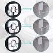 Bidet Attachment,Non-electric Cold Water Bidet Toilet Seat Attachment with Pressure Controls,Retractable Self-cleaning Dual Nozzles for Frontal & Rear Wash (Black)