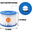 Type S1 Spa Filter Cartridge, Compatible with All for Intex PureSpa Models (4 Pcs)